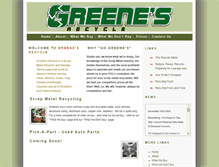 Tablet Screenshot of greenesrecycle.com